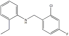 N-[(2-chloro-4-fluorophenyl)methyl]-2-ethylaniline 结构式