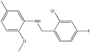  N-[(2-chloro-4-fluorophenyl)methyl]-2-methoxy-5-methylaniline