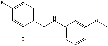 N-[(2-chloro-4-fluorophenyl)methyl]-3-methoxyaniline,,结构式