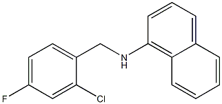 N-[(2-chloro-4-fluorophenyl)methyl]naphthalen-1-amine 结构式