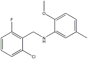 N-[(2-chloro-6-fluorophenyl)methyl]-2-methoxy-5-methylaniline Structure