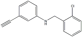 N-[(2-chlorophenyl)methyl]-3-ethynylaniline Structure