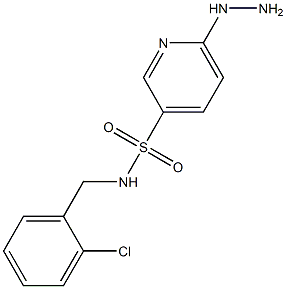 N-[(2-chlorophenyl)methyl]-6-hydrazinylpyridine-3-sulfonamide Structure