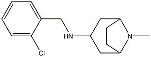 N-[(2-chlorophenyl)methyl]-8-methyl-8-azabicyclo[3.2.1]octan-3-amine 化学構造式
