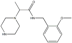 N-[(2-methoxyphenyl)methyl]-2-(piperazin-1-yl)propanamide