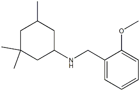 N-[(2-methoxyphenyl)methyl]-3,3,5-trimethylcyclohexan-1-amine,,结构式