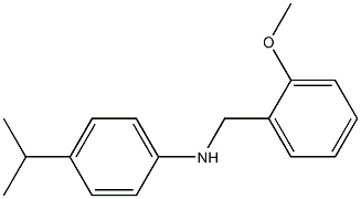 N-[(2-methoxyphenyl)methyl]-4-(propan-2-yl)aniline,,结构式