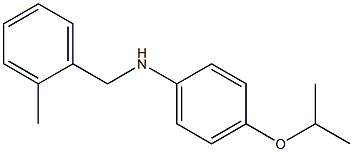 N-[(2-methylphenyl)methyl]-4-(propan-2-yloxy)aniline 结构式