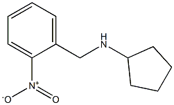 N-[(2-nitrophenyl)methyl]cyclopentanamine Structure