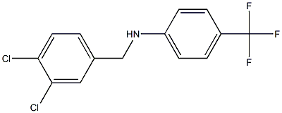 N-[(3,4-dichlorophenyl)methyl]-4-(trifluoromethyl)aniline Struktur