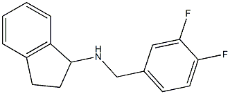 N-[(3,4-difluorophenyl)methyl]-2,3-dihydro-1H-inden-1-amine 结构式