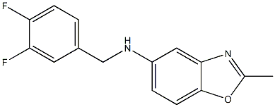 N-[(3,4-difluorophenyl)methyl]-2-methyl-1,3-benzoxazol-5-amine 化学構造式