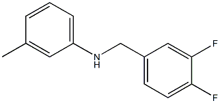 N-[(3,4-difluorophenyl)methyl]-3-methylaniline Structure