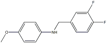 N-[(3,4-difluorophenyl)methyl]-4-methoxyaniline Struktur