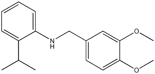 N-[(3,4-dimethoxyphenyl)methyl]-2-(propan-2-yl)aniline Structure