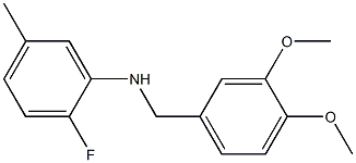 N-[(3,4-dimethoxyphenyl)methyl]-2-fluoro-5-methylaniline Structure