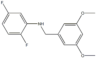 N-[(3,5-dimethoxyphenyl)methyl]-2,5-difluoroaniline Structure