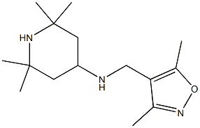 N-[(3,5-dimethyl-1,2-oxazol-4-yl)methyl]-2,2,6,6-tetramethylpiperidin-4-amine 结构式