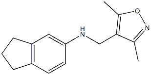 N-[(3,5-dimethyl-1,2-oxazol-4-yl)methyl]-2,3-dihydro-1H-inden-5-amine 化学構造式