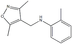 N-[(3,5-dimethyl-1,2-oxazol-4-yl)methyl]-2-methylaniline,,结构式