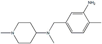 N-[(3-amino-4-methylphenyl)methyl]-N,1-dimethylpiperidin-4-amine|