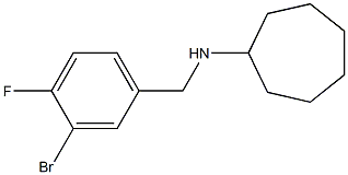 N-[(3-bromo-4-fluorophenyl)methyl]cycloheptanamine Struktur
