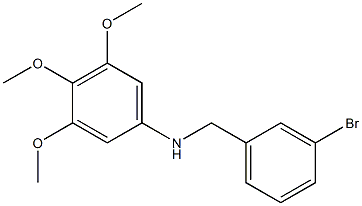 N-[(3-bromophenyl)methyl]-3,4,5-trimethoxyaniline 结构式