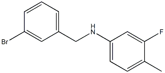 N-[(3-bromophenyl)methyl]-3-fluoro-4-methylaniline Structure