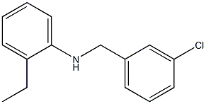 N-[(3-chlorophenyl)methyl]-2-ethylaniline Structure