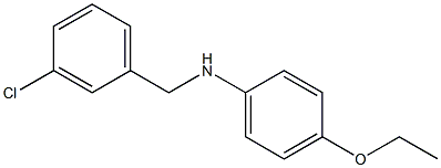 N-[(3-chlorophenyl)methyl]-4-ethoxyaniline Structure