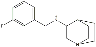 N-[(3-fluorophenyl)methyl]-1-azabicyclo[2.2.2]octan-3-amine Structure