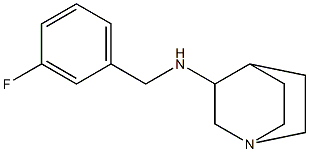 N-[(3-fluorophenyl)methyl]-1-azabicyclo[2.2.2]octan-3-amine 化学構造式