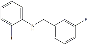 N-[(3-fluorophenyl)methyl]-2-iodoaniline Struktur
