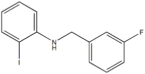 N-[(3-fluorophenyl)methyl]-2-iodoaniline 结构式