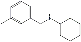 N-[(3-methylphenyl)methyl]cyclohexanamine 结构式