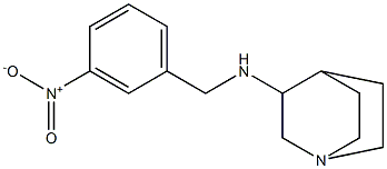 N-[(3-nitrophenyl)methyl]-1-azabicyclo[2.2.2]octan-3-amine Structure