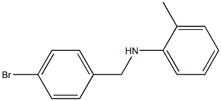 N-[(4-bromophenyl)methyl]-2-methylaniline Structure