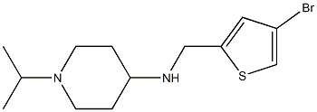 N-[(4-bromothiophen-2-yl)methyl]-1-(propan-2-yl)piperidin-4-amine 化学構造式