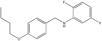 N-[(4-butoxyphenyl)methyl]-2,5-difluoroaniline Structure