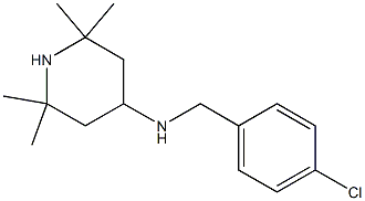 N-[(4-chlorophenyl)methyl]-2,2,6,6-tetramethylpiperidin-4-amine 结构式