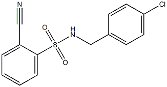  N-[(4-chlorophenyl)methyl]-2-cyanobenzene-1-sulfonamide