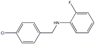 N-[(4-chlorophenyl)methyl]-2-fluoroaniline 结构式