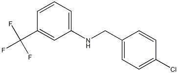 N-[(4-chlorophenyl)methyl]-3-(trifluoromethyl)aniline Structure