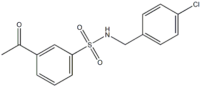 N-[(4-chlorophenyl)methyl]-3-acetylbenzene-1-sulfonamide|