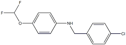 N-[(4-chlorophenyl)methyl]-4-(difluoromethoxy)aniline Structure