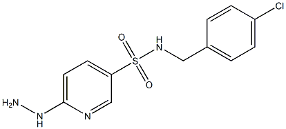 N-[(4-chlorophenyl)methyl]-6-hydrazinylpyridine-3-sulfonamide Structure