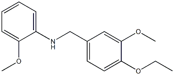 N-[(4-ethoxy-3-methoxyphenyl)methyl]-2-methoxyaniline,,结构式