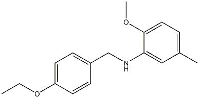 N-[(4-ethoxyphenyl)methyl]-2-methoxy-5-methylaniline Struktur