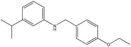 N-[(4-ethoxyphenyl)methyl]-3-(propan-2-yl)aniline Structure