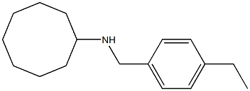 N-[(4-ethylphenyl)methyl]cyclooctanamine Structure